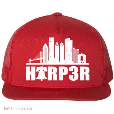 Harper Philly Baseball Flat Bill Trucker Hat