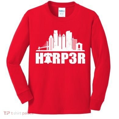 Harper Philly Baseball Kids Long Sleeve Shirt