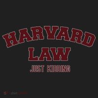 Harvard Law Just Kidding Women's Sweatshirt thumb 2