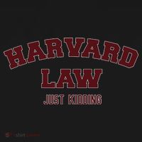 Harvard Law Just Kidding Tote Bag thumb 4