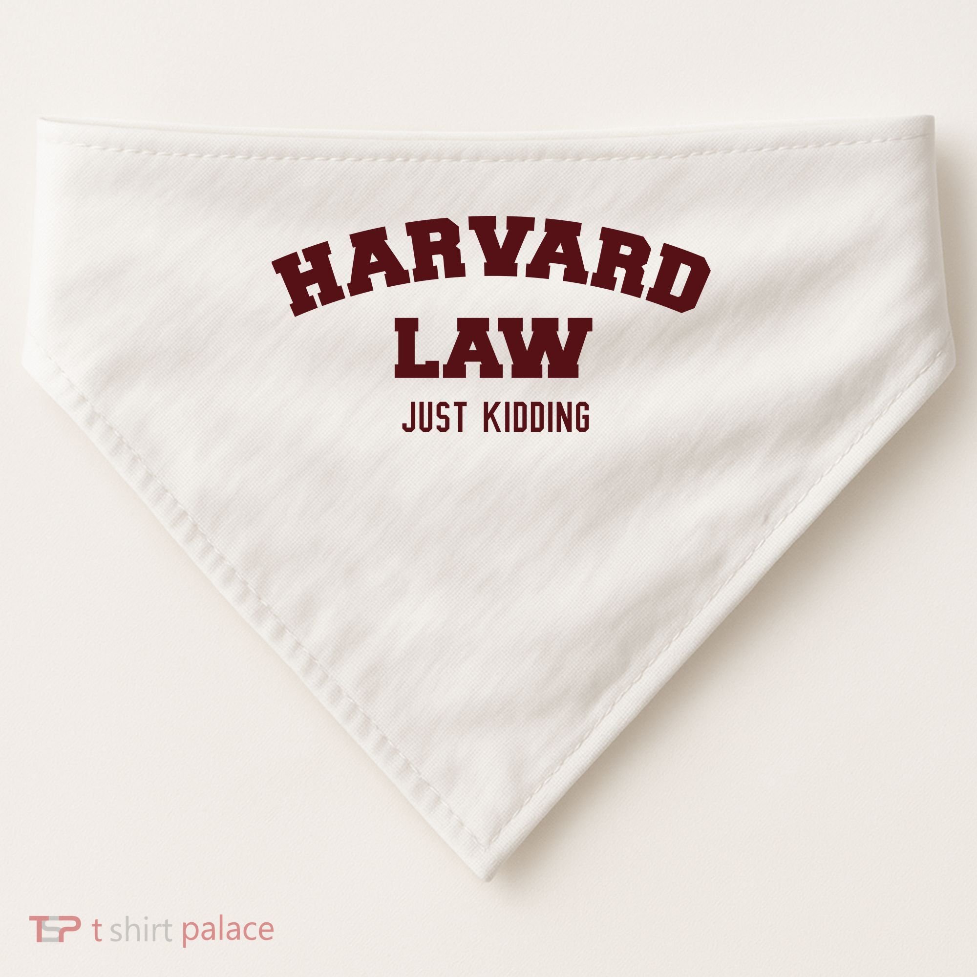 Harvard Law Just Kidding USA-Made Doggie Bandana
