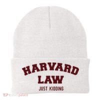 Harvard Law Just Kidding Beanie thumb 0