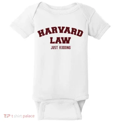 Harvard Law Just Kidding Baby Bodysuit