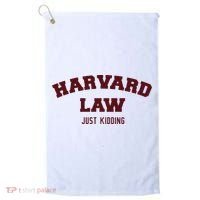 Harvard Law Just Kidding Golf Towel thumb 0