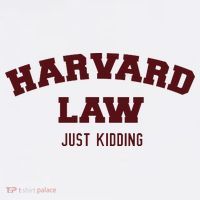 Harvard Law Just Kidding Golf Towel thumb 3