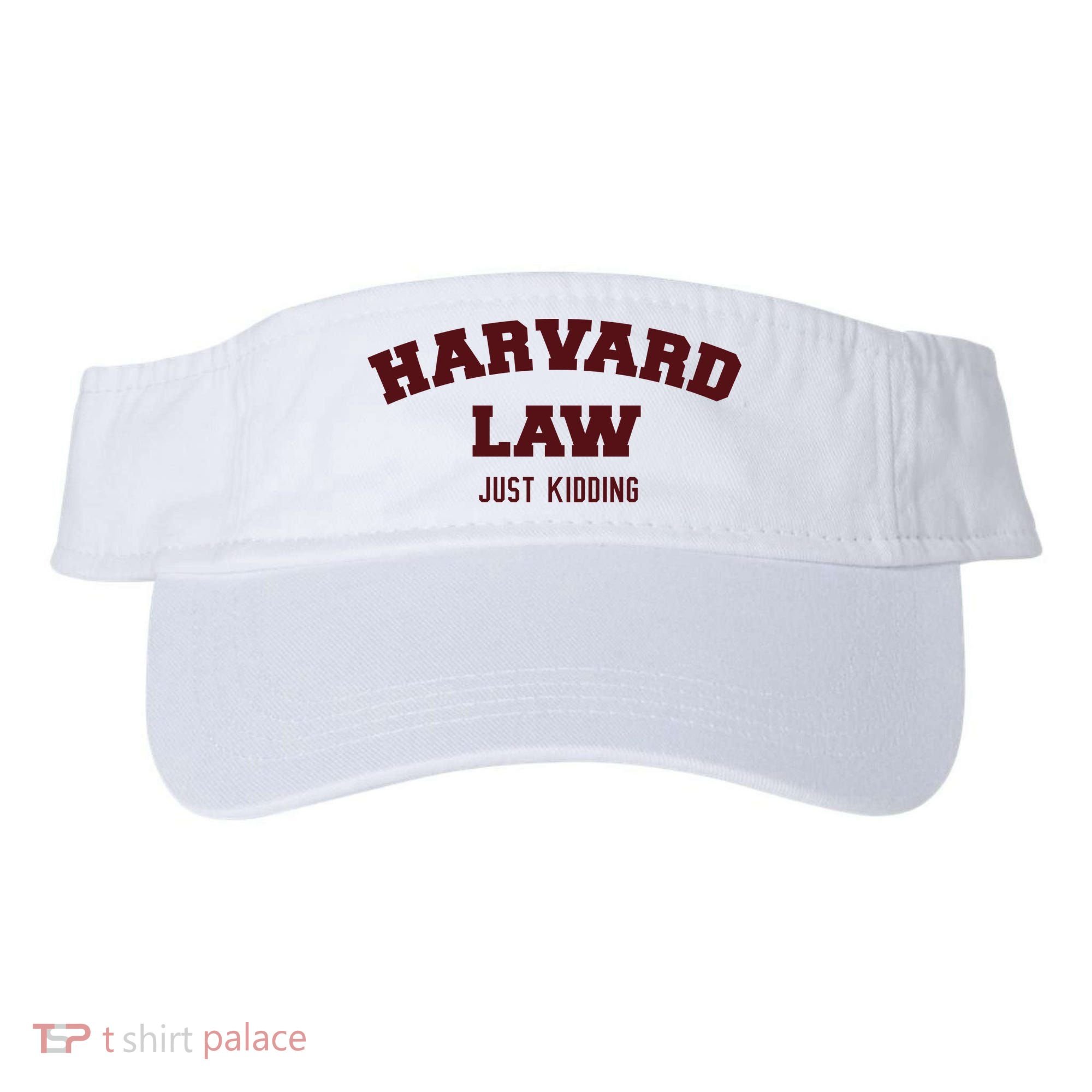 Harvard Law Just Kidding Visor