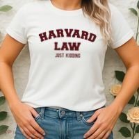 Harvard Law Just Kidding Women's T-Shirt thumb 2