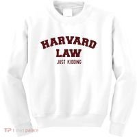 Harvard Law Just Kidding Kids Sweatshirt thumb 0
