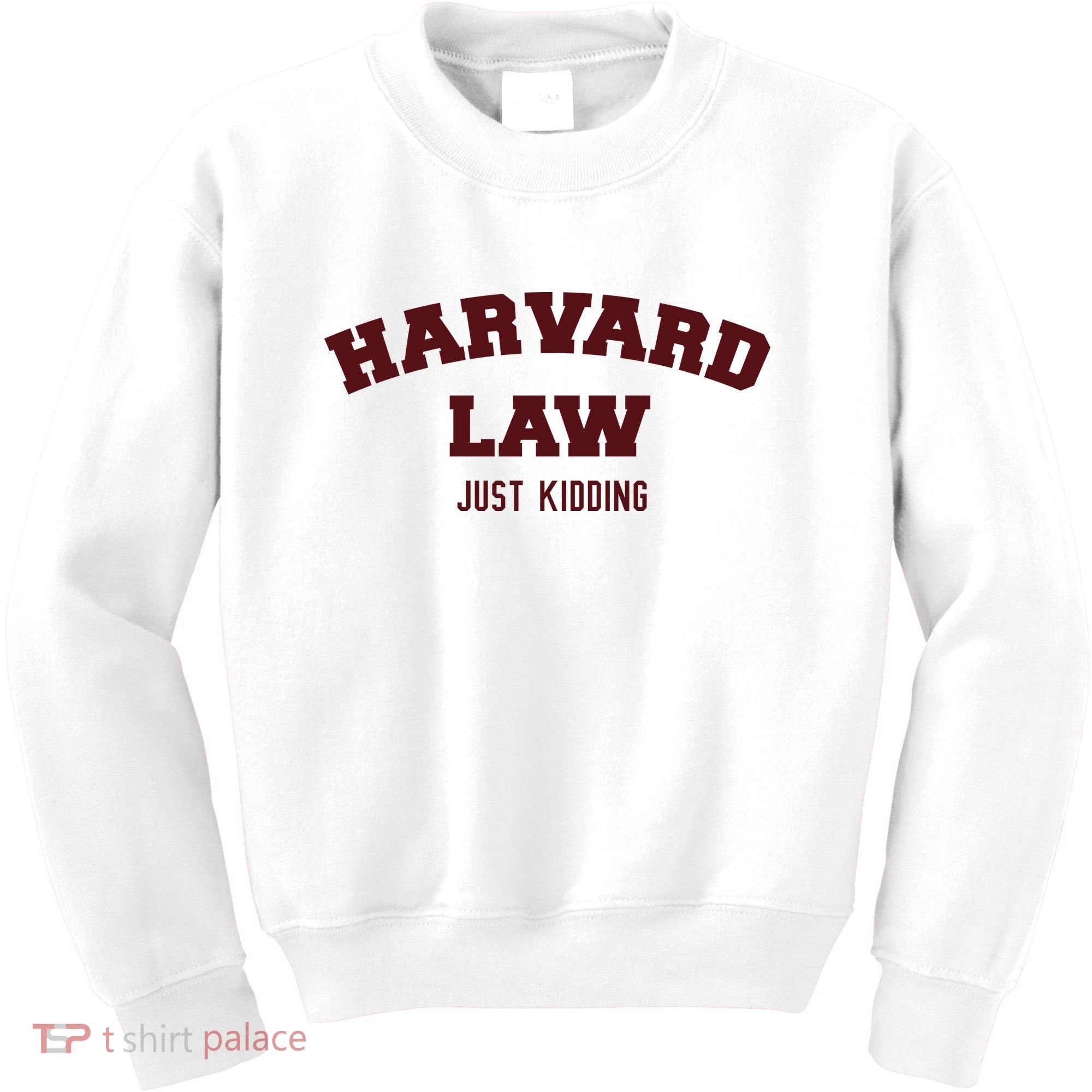 Harvard Law Just Kidding Kids Sweatshirt