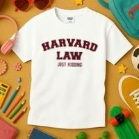 Harvard Law Just Kidding Kids T-Shirt thumb 3