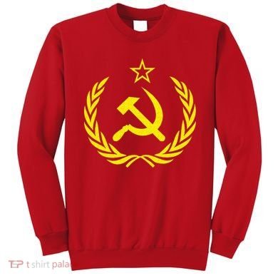 Hammer And Sickle Star CCCP Soviet Union Red Sweatshirt