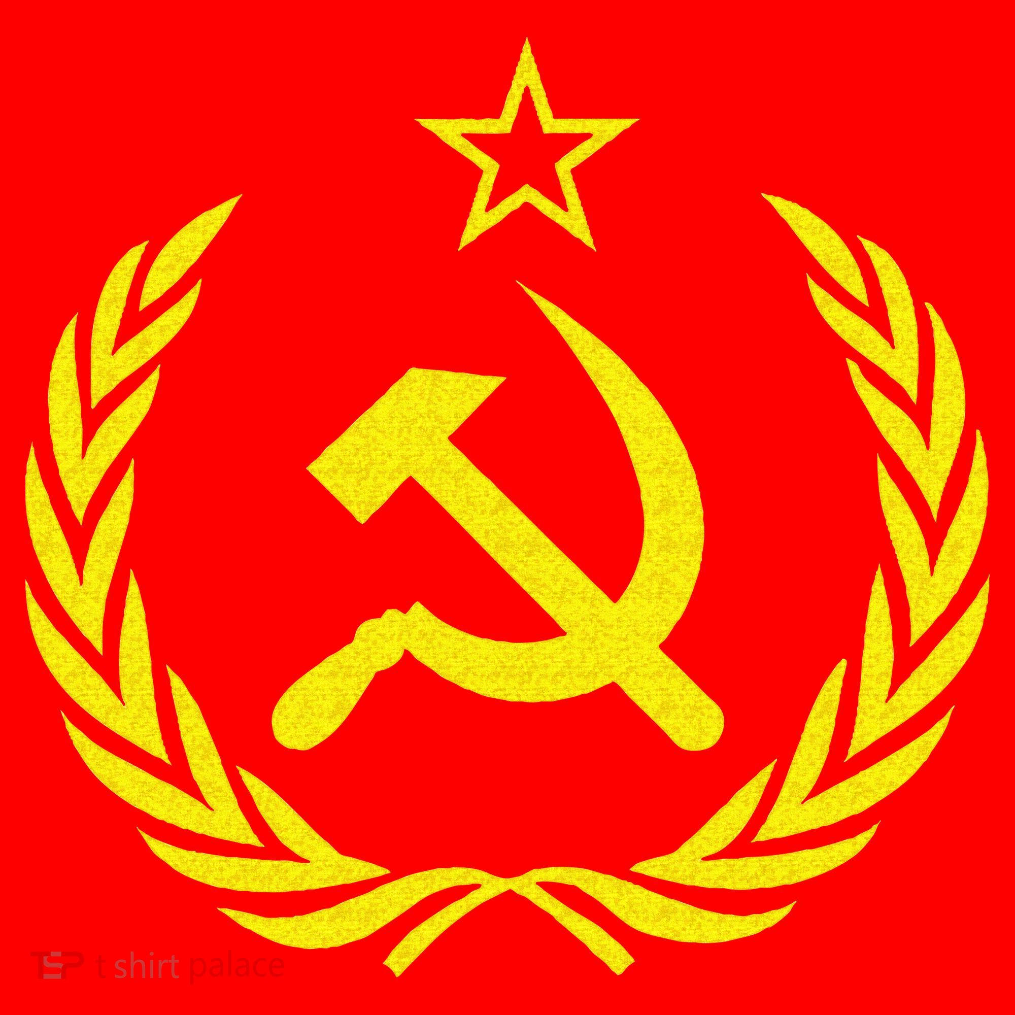 Hammer And Sickle Star CCCP Soviet Union Red T-Shirt