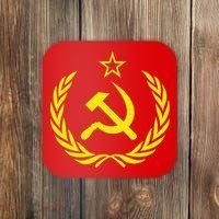 Hammer And Sickle Star CCCP Soviet Union Red Coaster thumb 0