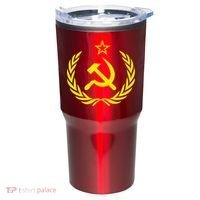 Hammer And Sickle Star CCCP Soviet Union Red Tumbler thumb 0