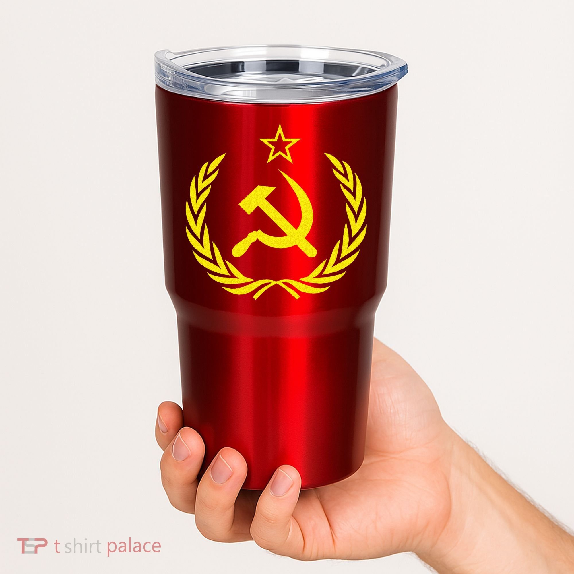 Hammer And Sickle Star CCCP Soviet Union Red Tumbler