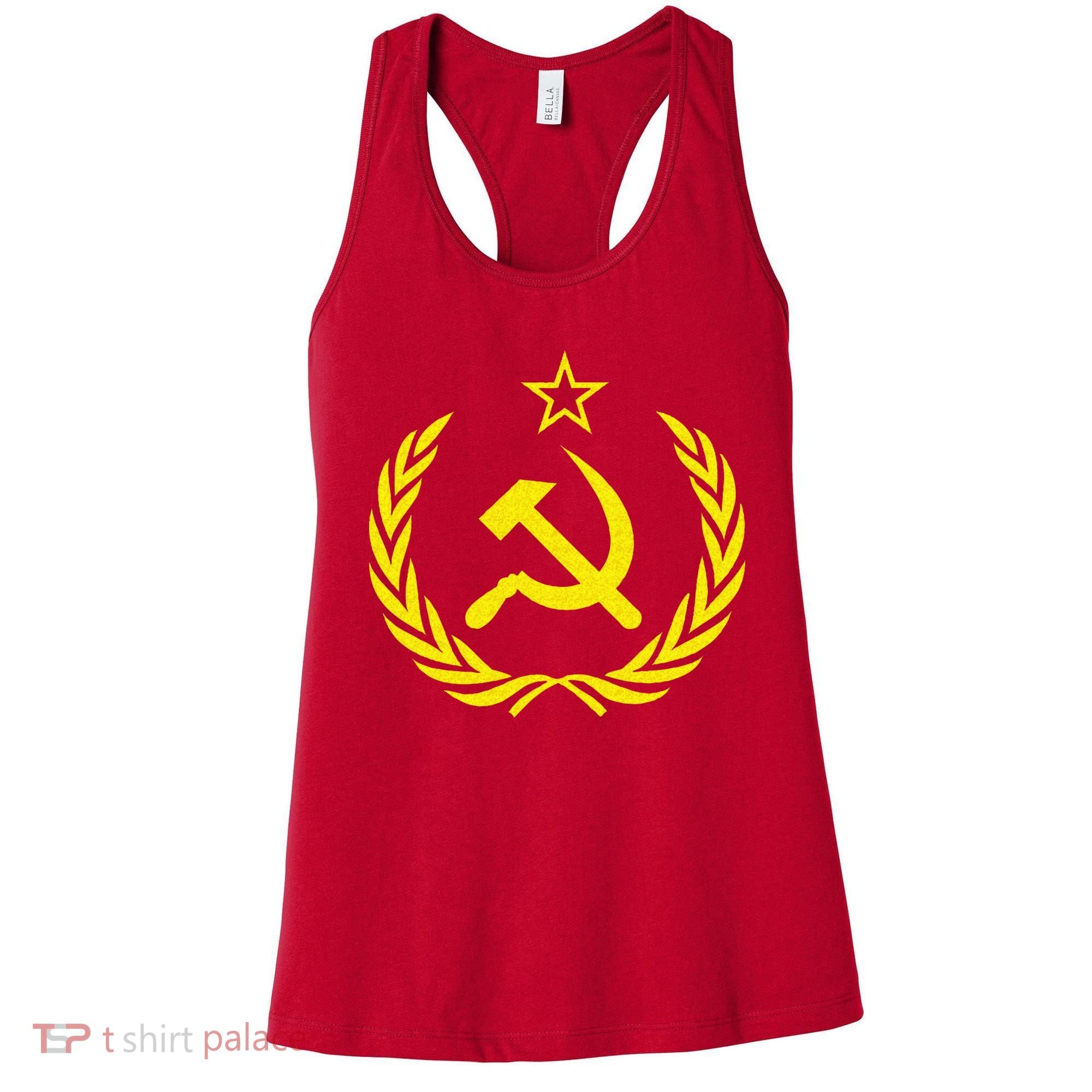 Hammer And Sickle Star CCCP Soviet Union Red Women's Tank Top