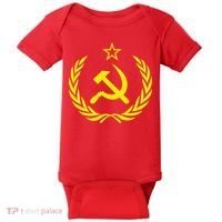 Hammer And Sickle Star CCCP Soviet Union Red Baby Bodysuit thumb 0