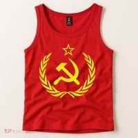 Hammer And Sickle Star CCCP Soviet Union Red Tank Top thumb 2