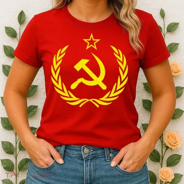 Hammer And Sickle Star CCCP Soviet Union Red Women's T-Shirt
