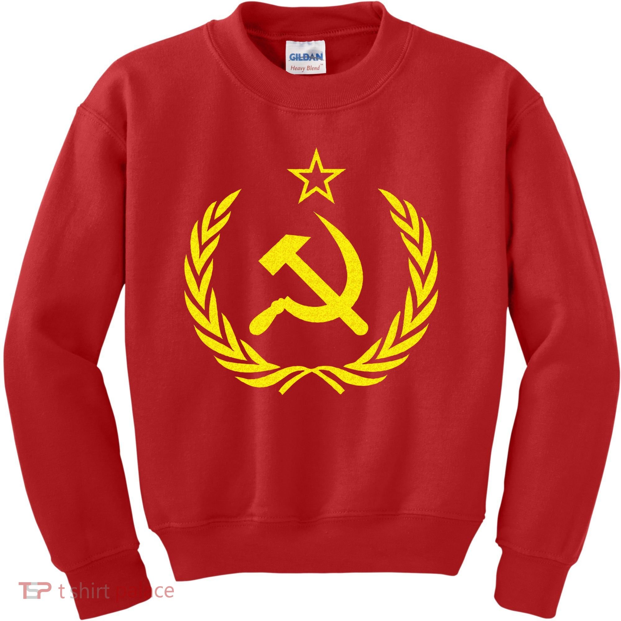 Hammer And Sickle Star CCCP Soviet Union Red Kids Sweatshirt
