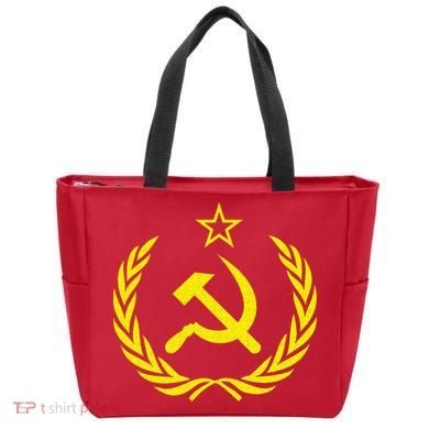 Hammer And Sickle Star CCCP Soviet Union Red Tote Bag