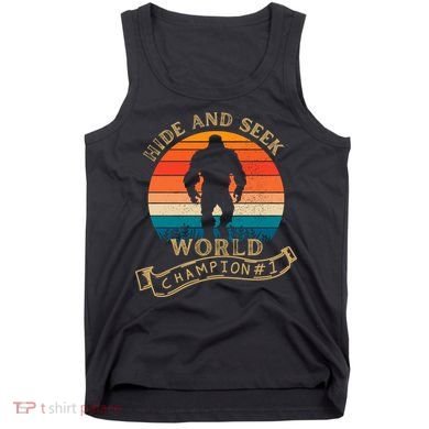 Hide And Seek World Champion Sasquatch Retro Vintage Tank Top