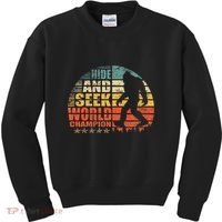Hide And Seek World Champion Bigfoot Is Real Kids Sweatshirt thumb 0