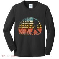 Hide And Seek World Champion Bigfoot Is Real Kids Long Sleeve Shirt thumb 0