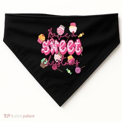Have A Sweet Christmas Cute Candy USA-Made Doggie Bandana
