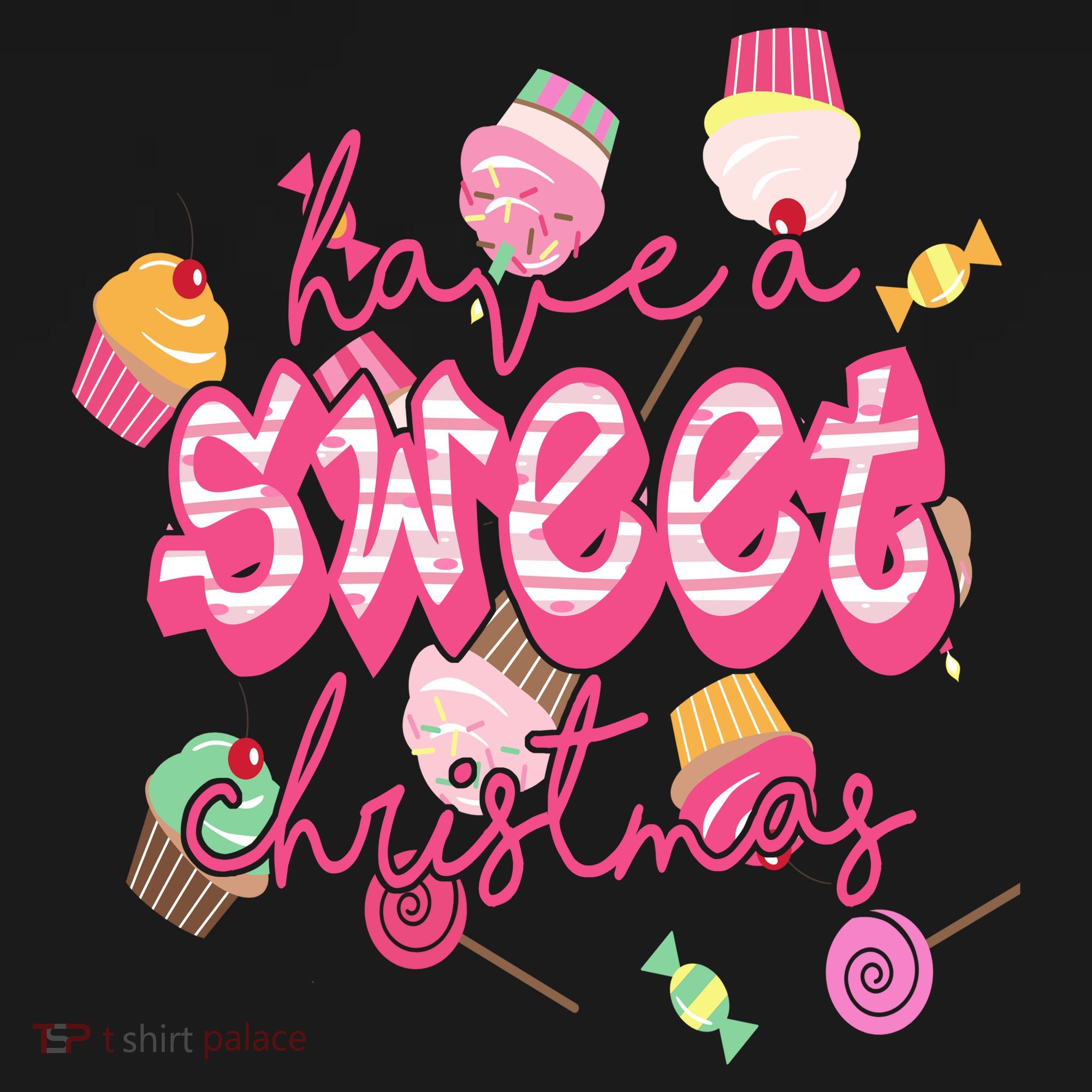 Have A Sweet Christmas Cute Candy Polo