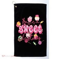 Have A Sweet Christmas Cute Candy Golf Towel thumb 0