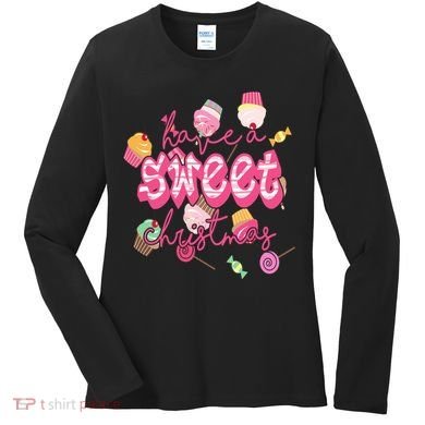 Have A Sweet Christmas Cute Candy Women's Long Sleeve Shirt