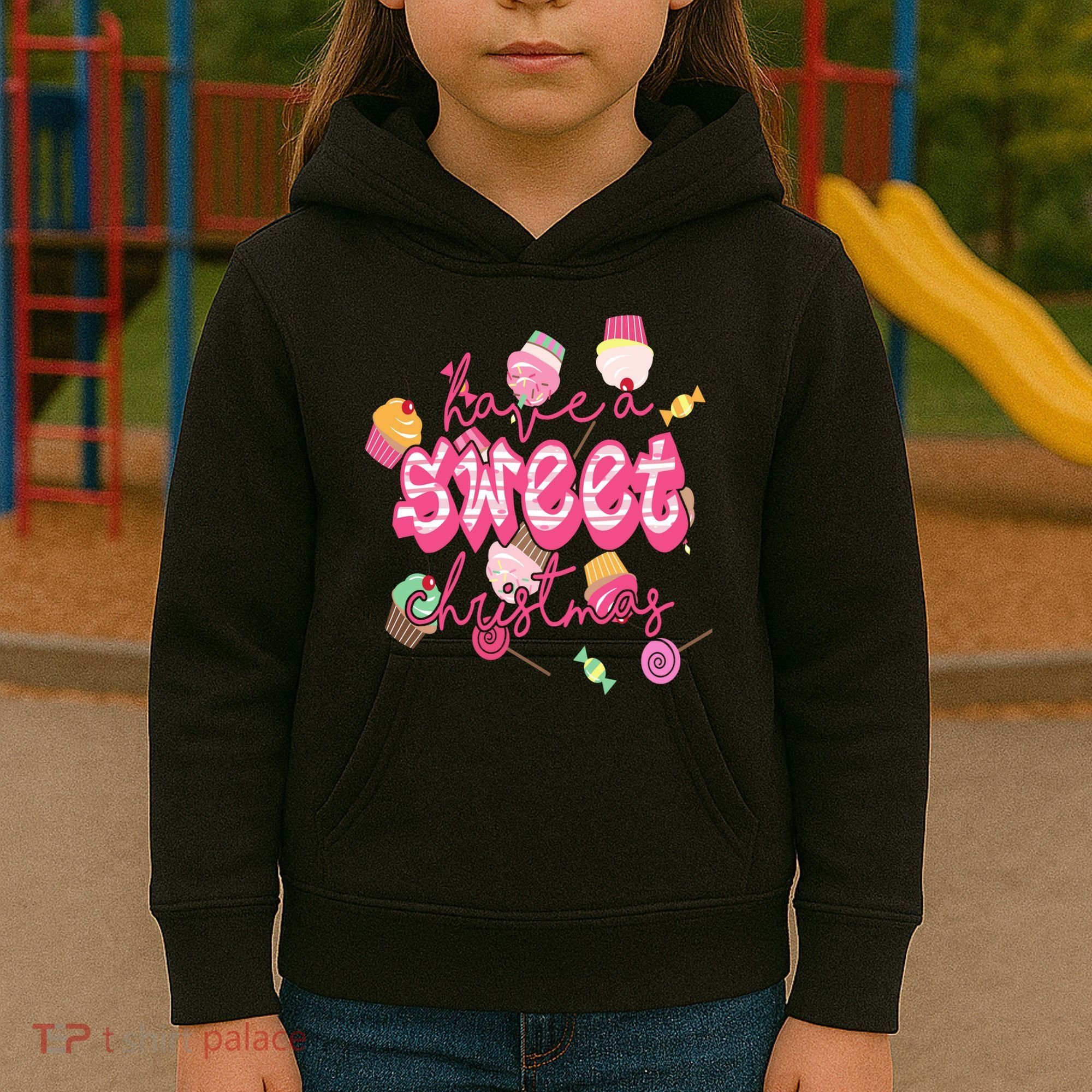 Have A Sweet Christmas Cute Candy Kids Hoodie