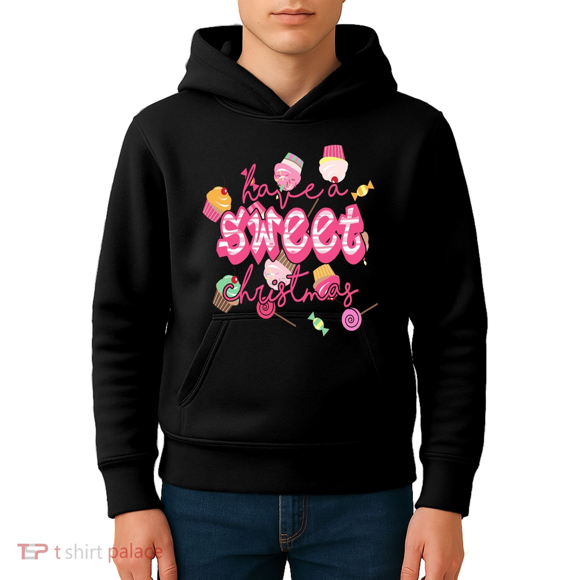 Have A Sweet Christmas Cute Candy Kids Hoodie