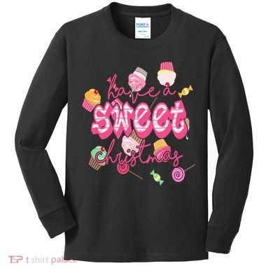 Have A Sweet Christmas Cute Candy Kids Long Sleeve Shirt