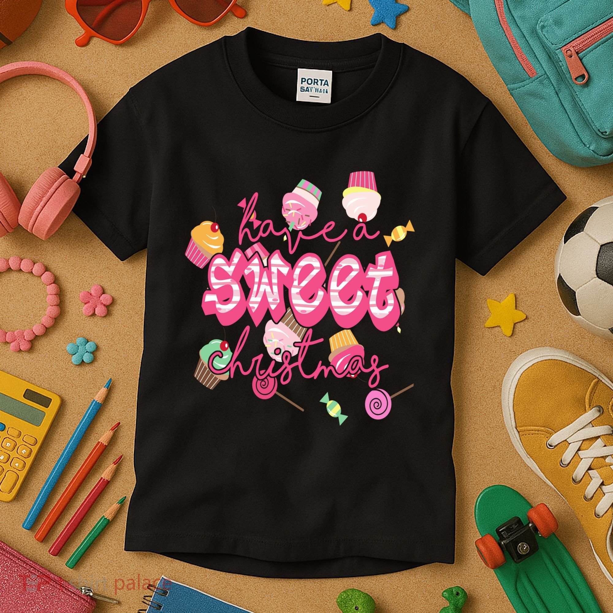 Have A Sweet Christmas Cute Candy Kids T-Shirt