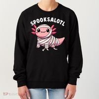 Halloween Axolotl Spooksalotl Funny Axolotl Women's Sweatshirt thumb 0