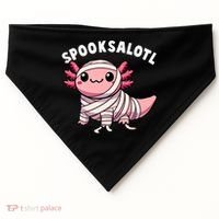 Halloween Axolotl Spooksalotl Funny Axolotl USA-Made Doggie Bandana thumb 0