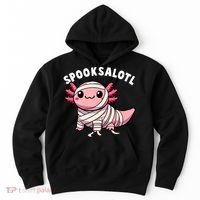 Halloween Axolotl Spooksalotl Funny Axolotl Hoodie thumb 0