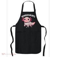 Halloween Axolotl Spooksalotl Funny Axolotl Apron thumb 0