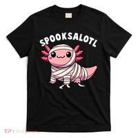 Halloween Axolotl Spooksalotl Funny Axolotl T-Shirt thumb 0