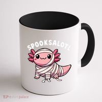 Halloween Axolotl Spooksalotl Funny Axolotl Coffee Mug thumb 1