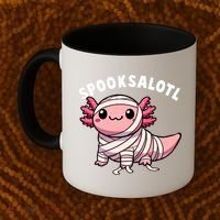 Halloween Axolotl Spooksalotl Funny Axolotl Coffee Mug thumb 2