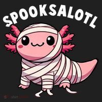 Halloween Axolotl Spooksalotl Funny Axolotl Beanie thumb 2