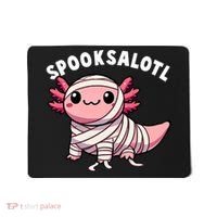 Halloween Axolotl Spooksalotl Funny Axolotl Mousepad thumb 0
