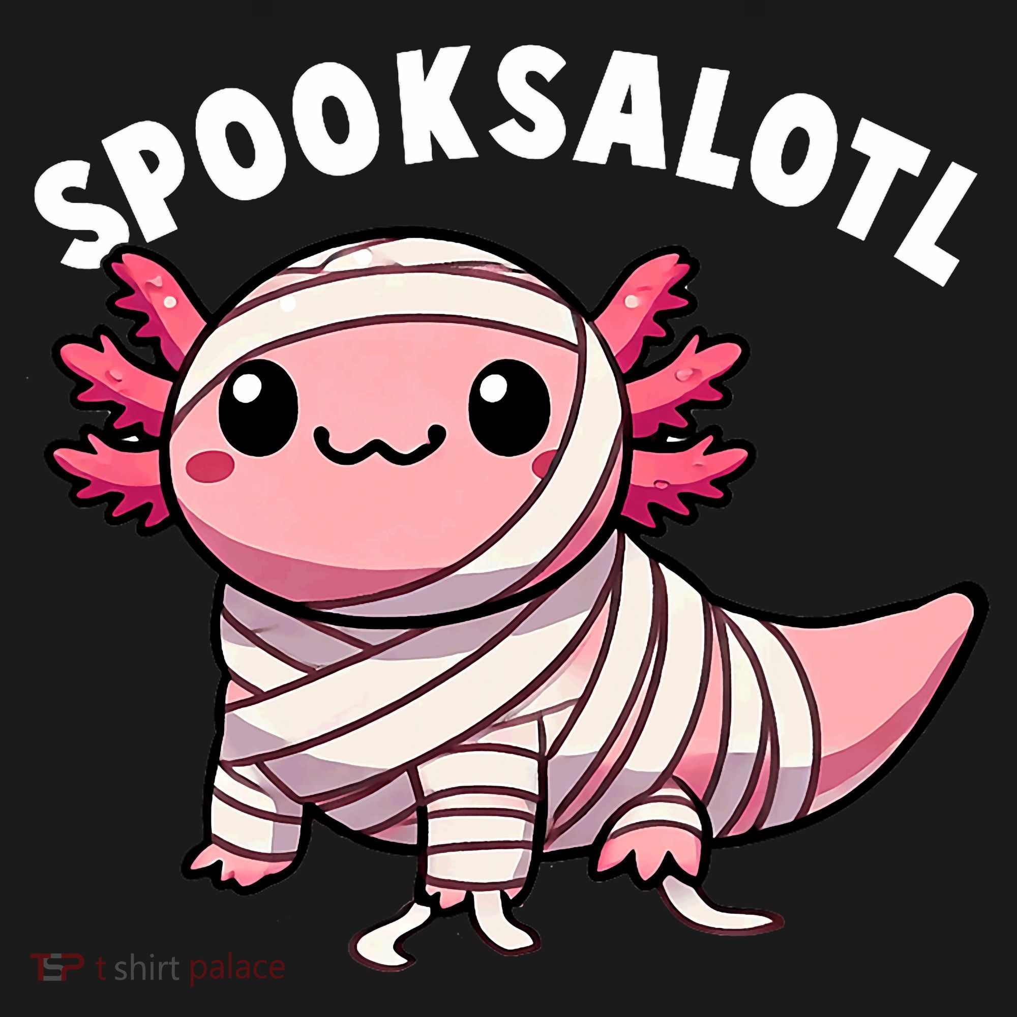 Halloween Axolotl Spooksalotl Funny Axolotl Mousepad