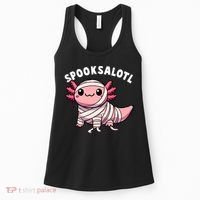 Halloween Axolotl Spooksalotl Funny Axolotl Women's Tank Top thumb 0