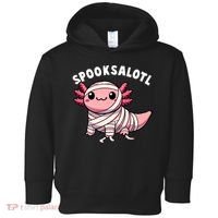 Halloween Axolotl Spooksalotl Funny Axolotl Toddler Hoodie thumb 0