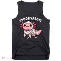 Halloween Axolotl Spooksalotl Funny Axolotl Tank Top thumb 0