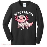 Halloween Axolotl Spooksalotl Funny Axolotl Kids Long Sleeve Shirt thumb 0